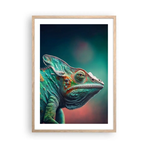 Póster en marco roble claro - ¿Puedes verme? No está bien... - 50x70 cm