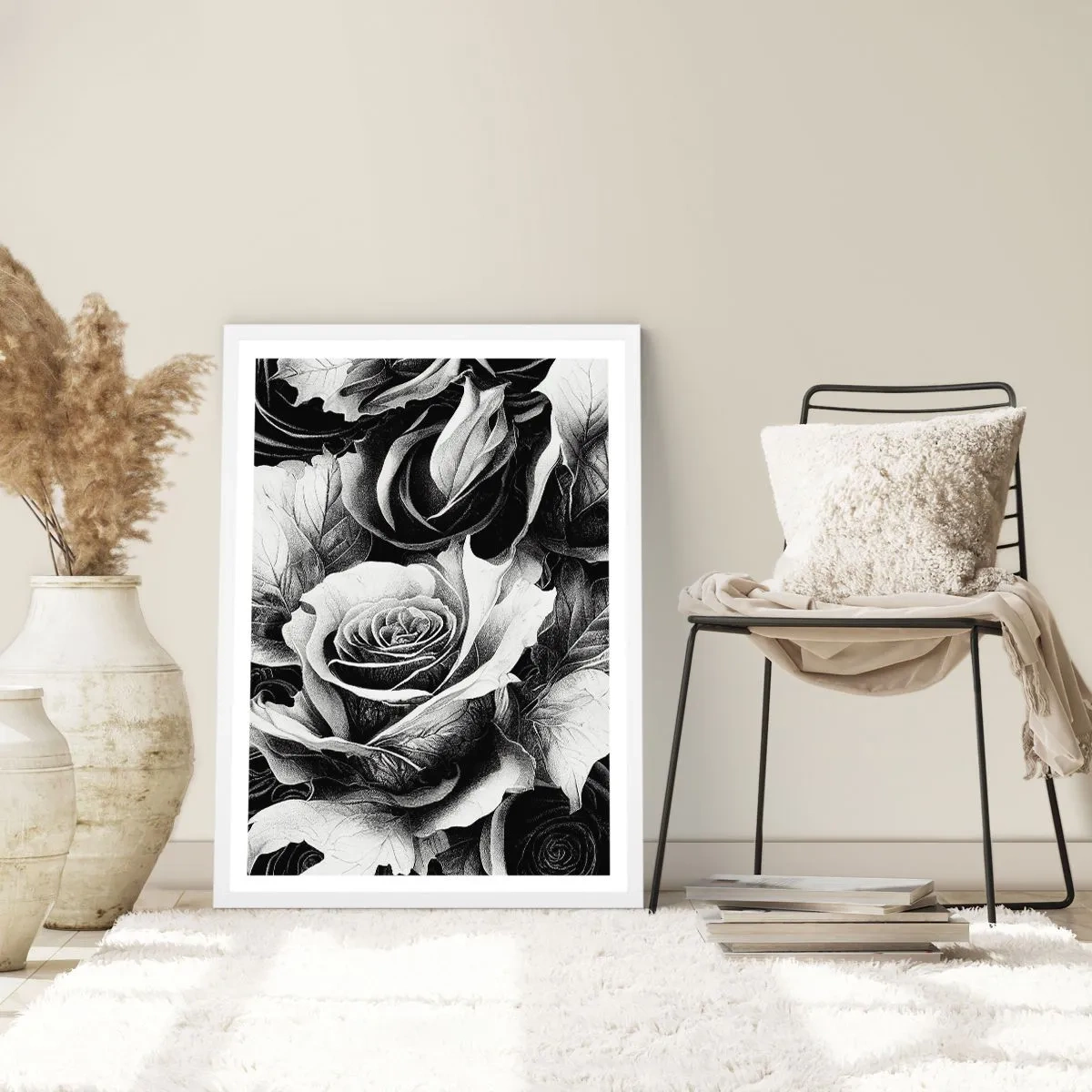 Póster en marco blanco - Siempre como una reina - 70x100 cm