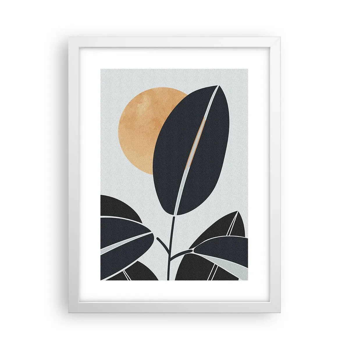 Póster en marco blanco - Un día de verano caluroso - 30x40 cm