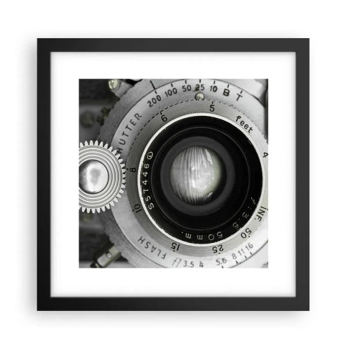 Póster en marco negro - Una historia de Hollywood - 30x30 cm