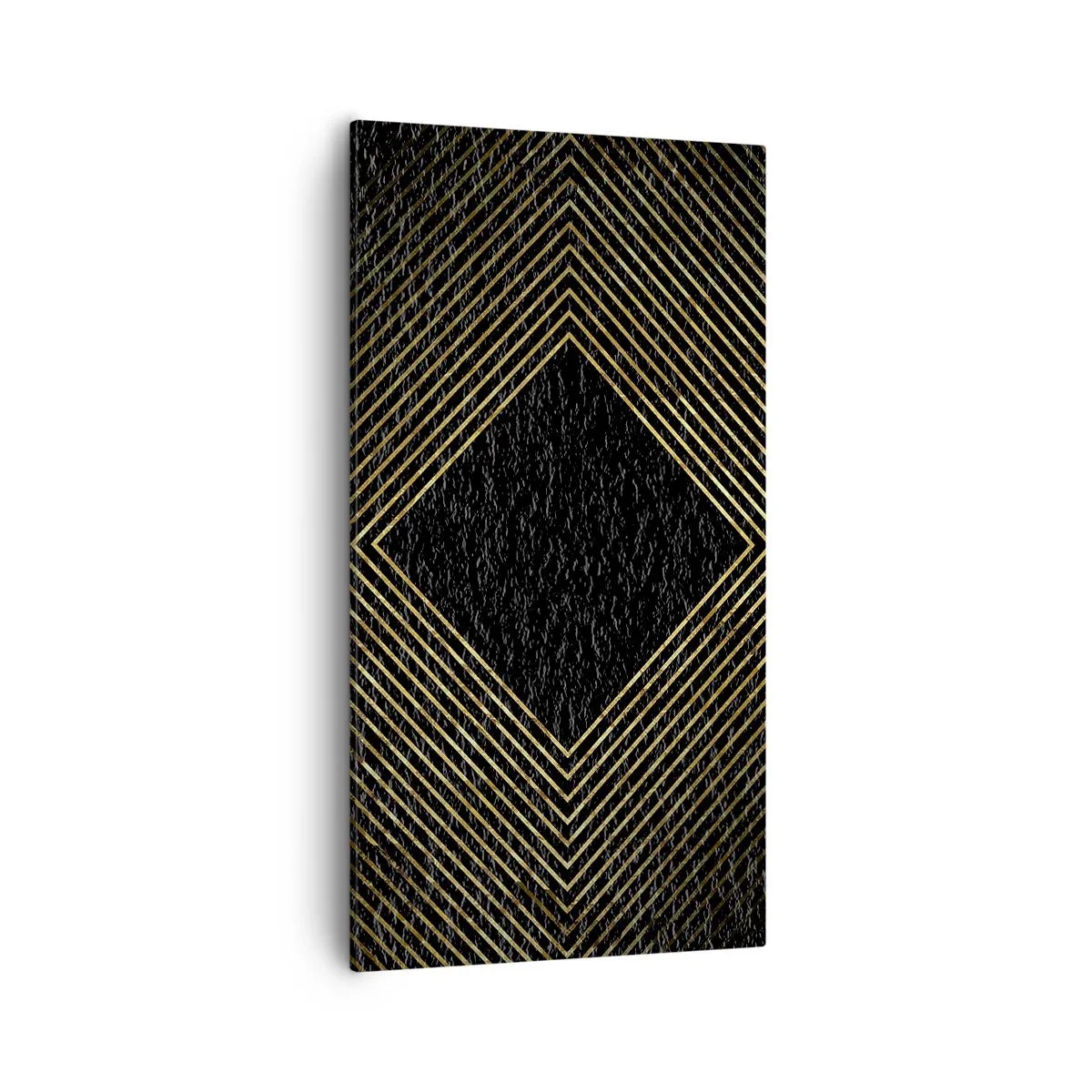 Cuadro sobre lienzo - Impresión de Imagen - Geometría al estilo glamour - 55x100 cm