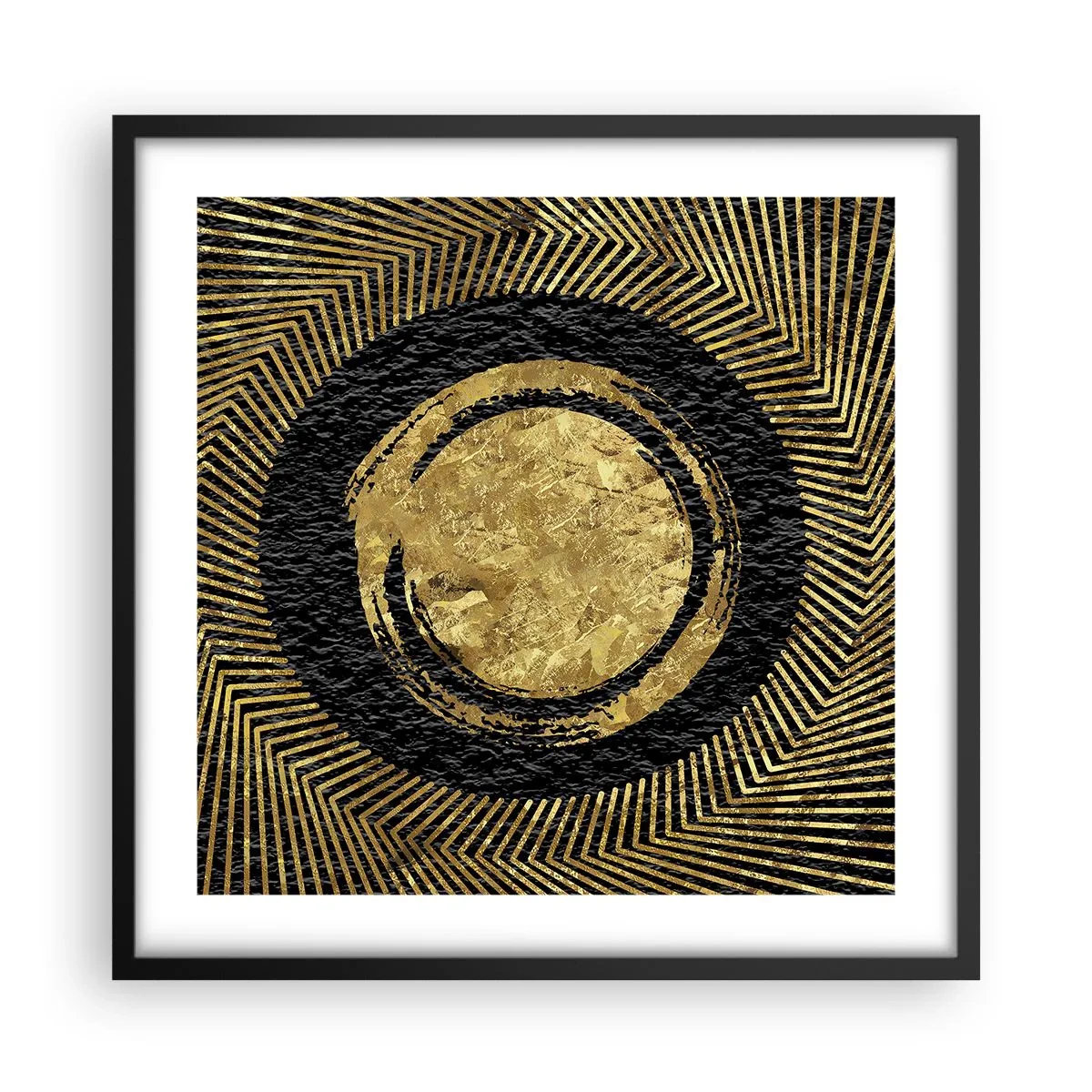 Póster en marco negro - Composición glamour - 50x50 cm