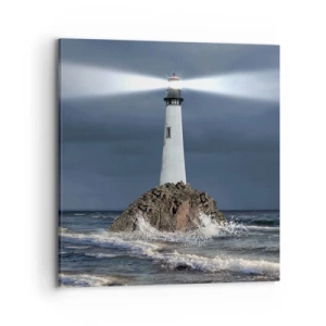 Cuadro sobre lienzo - Impresión de Imagen - ¡Aquí... aquí... aquí! - 70x70 cm