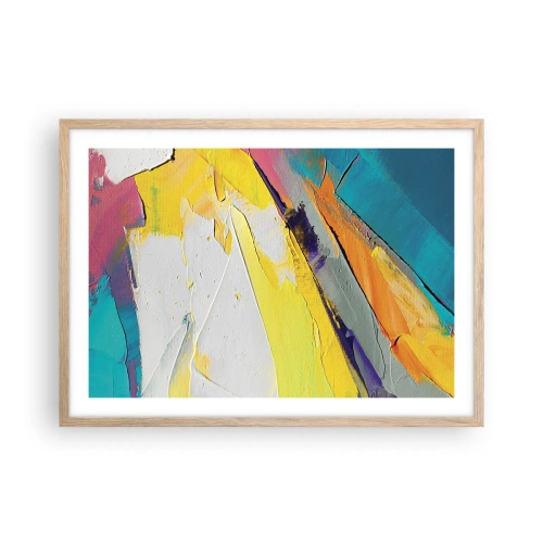 Póster en marco roble claro - Anatomía de la luz - 70x50 cm