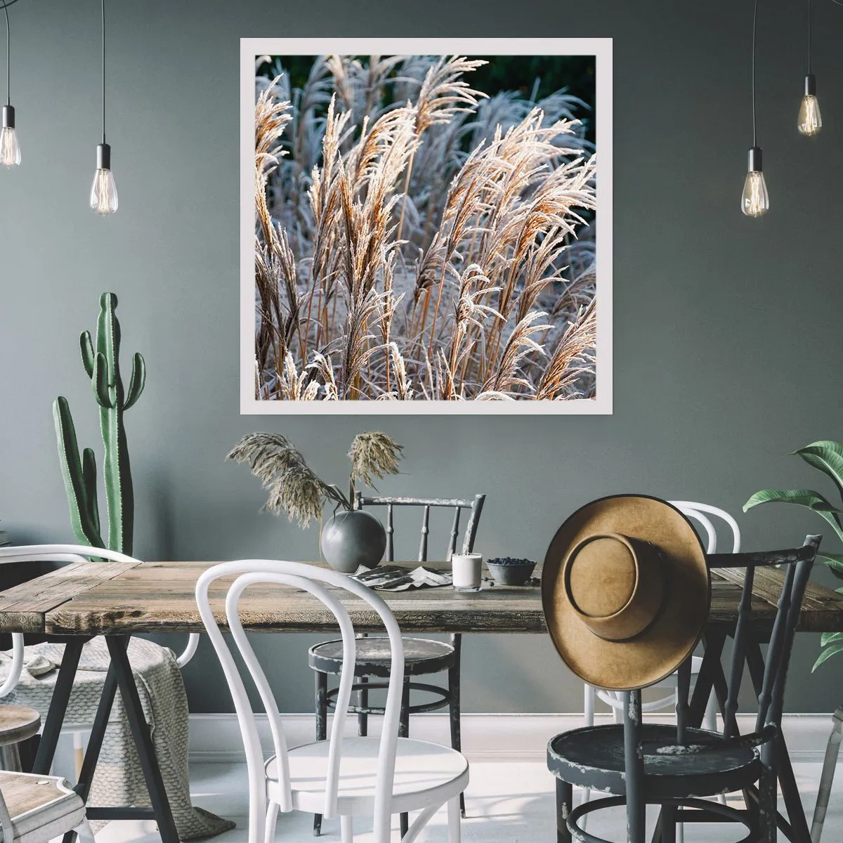 Póster - Campos y campos - 40x40 cm