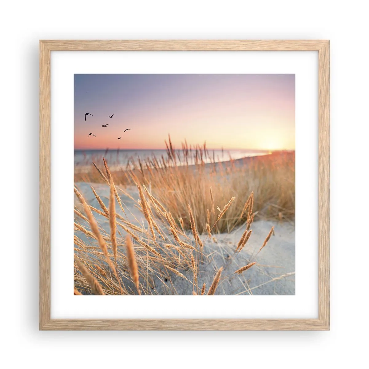 Póster en marco roble claro - Dulce nana del Báltico - 40x40 cm