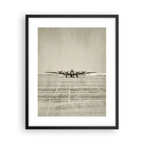 Póster en marco negro - Como siempre, preparado - 40x50 cm