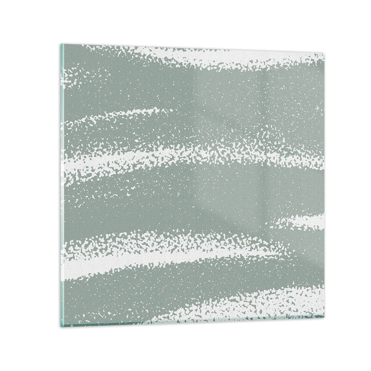 Cuadro sobre vidrio - Impresiones sobre Vidrio - Abstracción invernal - 40x40 cm