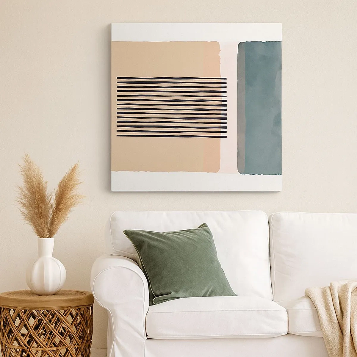 Cuadro sobre lienzo - Impresión de Imagen - Todo en orden - 30x30 cm