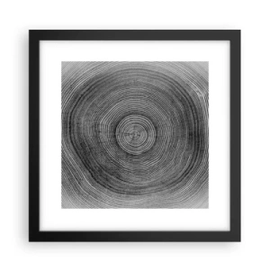 Póster en marco negro - El paso del tiempo - 30x30 cm