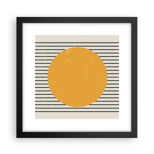 Póster en marco negro - El poder de la sencillez - 30x30 cm