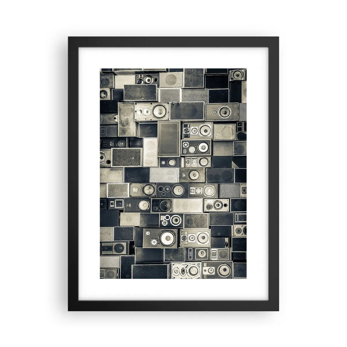 Póster en marco negro - Y todo fluye - 30x40 cm