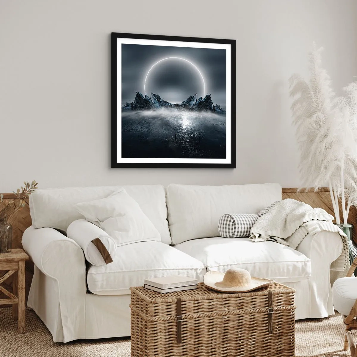 Póster en marco negro - El final del cuento - 40x40 cm