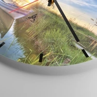 Esfera sin numeración, con rayas