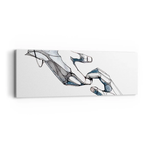 Cuadro sobre lienzo - Impresión de Imagen - Un buen gesto - 90x30 cm