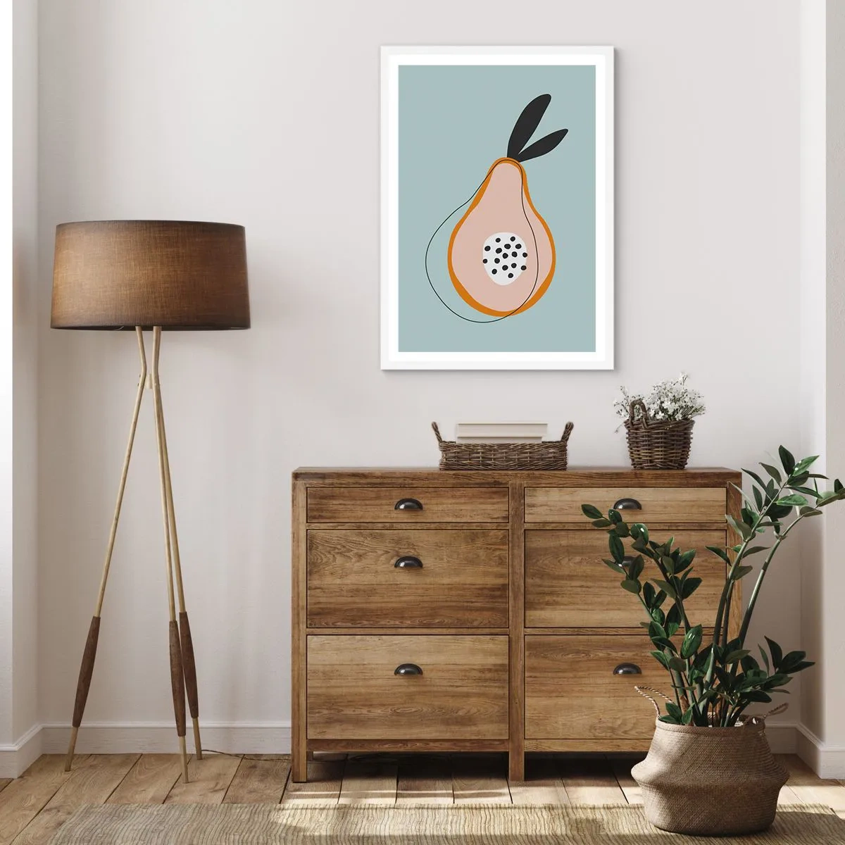 Póster en marco blanco - El interior de la naturaleza - 30x40 cm