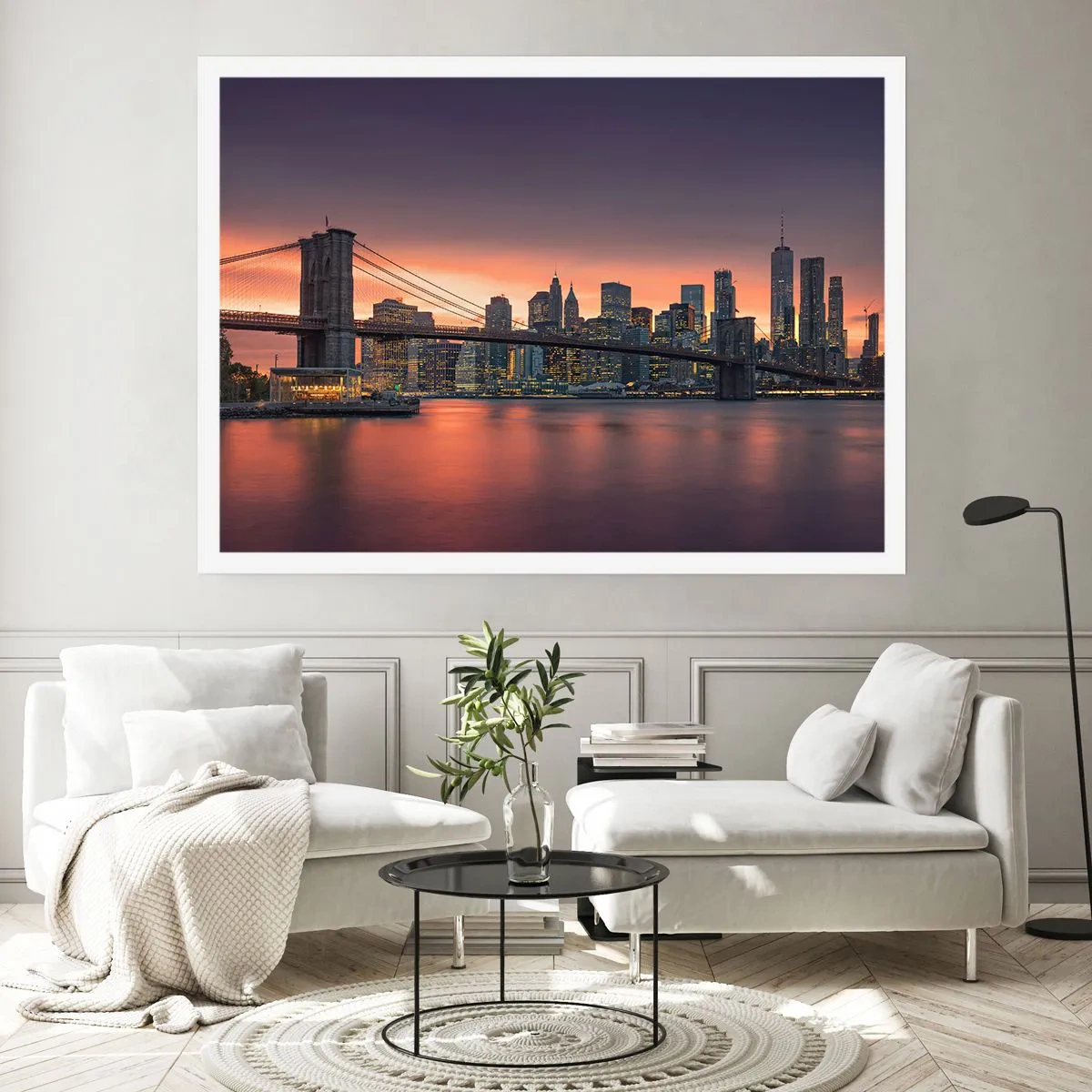 Póster - Ahogado en el silencio lila - 91x61 cm