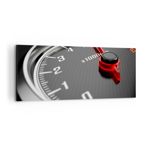 Cuadro sobre lienzo - Impresión de Imagen - Pisa a fondo - 100x40 cm