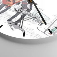 Esfera sin numeración, con rayas