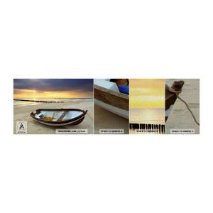 Muestra de fotomural Premium Sand - No hay playas más bonitas - Paisaje, Mar, Playa - 100x30 cm