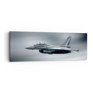 Cuadro sobre lienzo - Impresión de Imagen - ¿Quieres un reto? - 90x30 cm