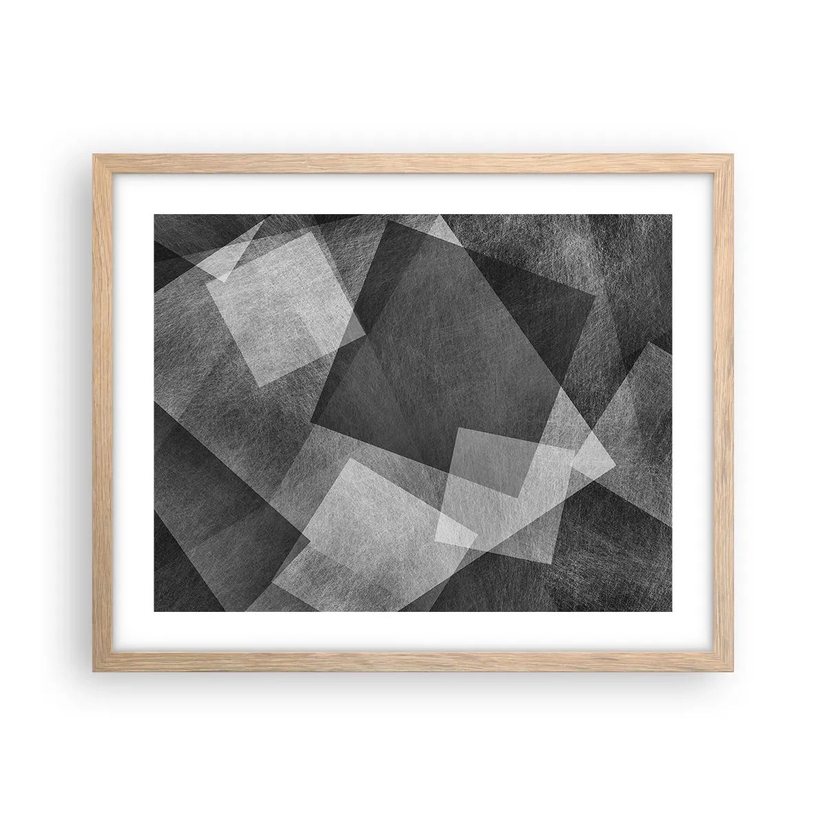 Póster en marco roble claro - Un símbolo eterno de permanencia y orden - 50x40 cm