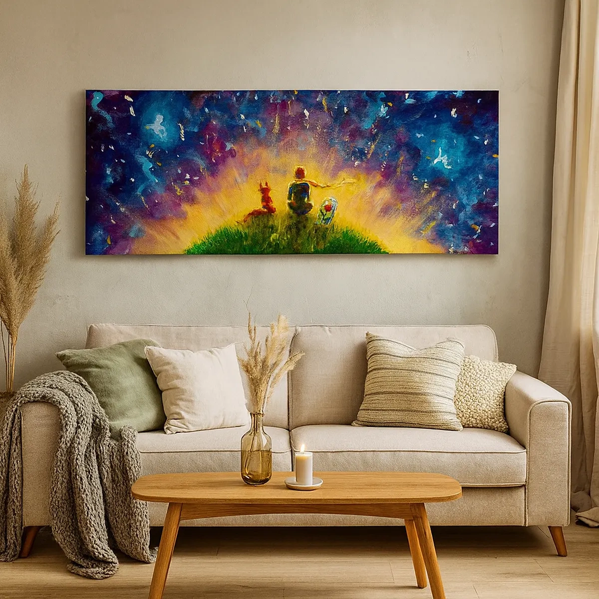 Cuadro sobre lienzo - Impresión de Imagen - Amor y amistad - lo único entero - 30x30 cm