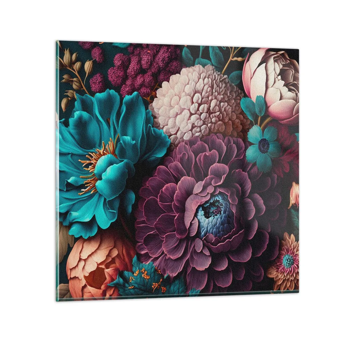 Cuadro sobre vidrio - Impresiones sobre Vidrio - Naturaleza en abundancia - 30x30 cm