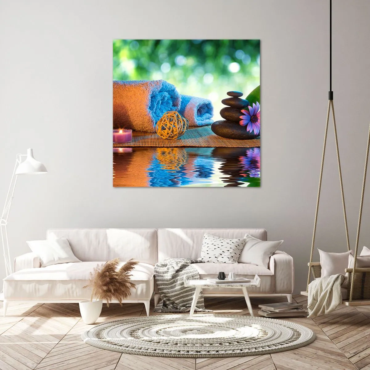 Cuadro sobre lienzo - Impresión de Imagen - Tiempo para el cuerpo - 70x70 cm