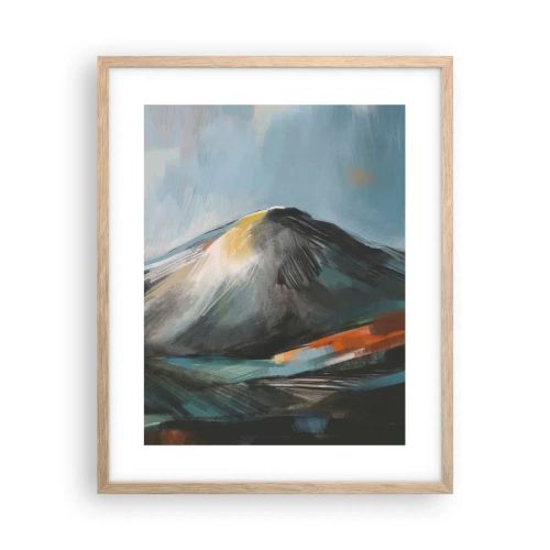 Póster en marco roble claro - Crudo y bello - 40x50 cm