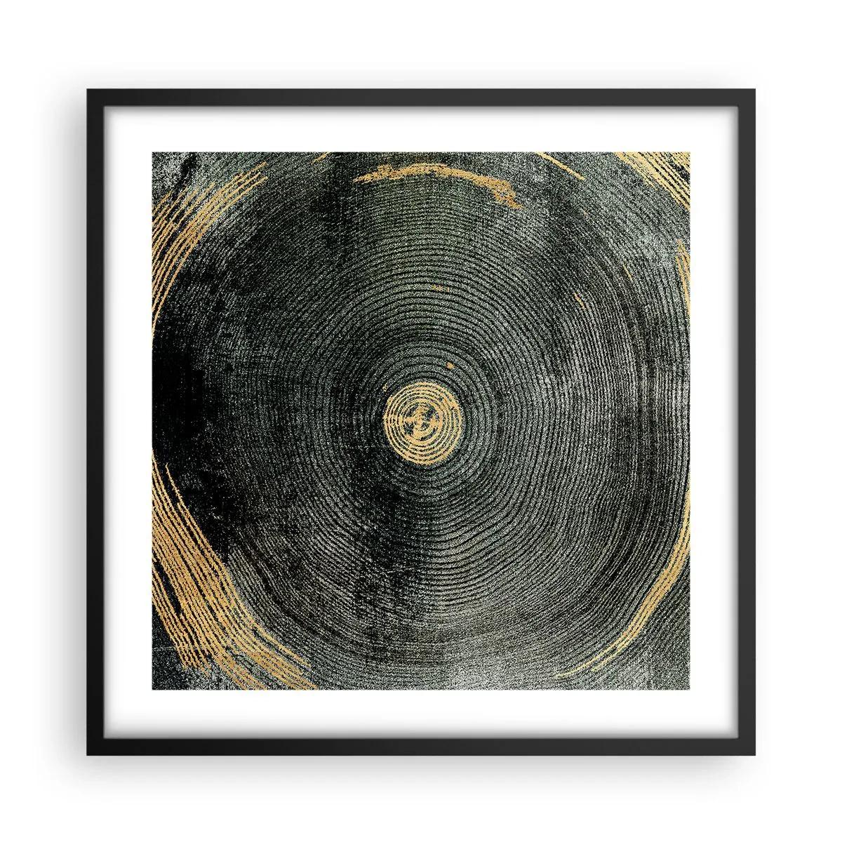 Póster en marco negro - Cambio y perpetuidad - 50x50 cm