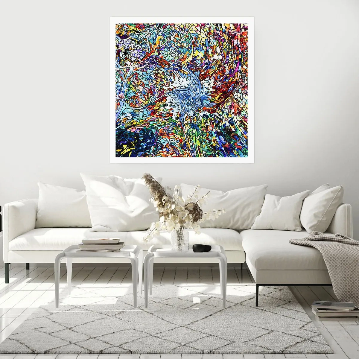 Póster - Vidriera - 40x40 cm