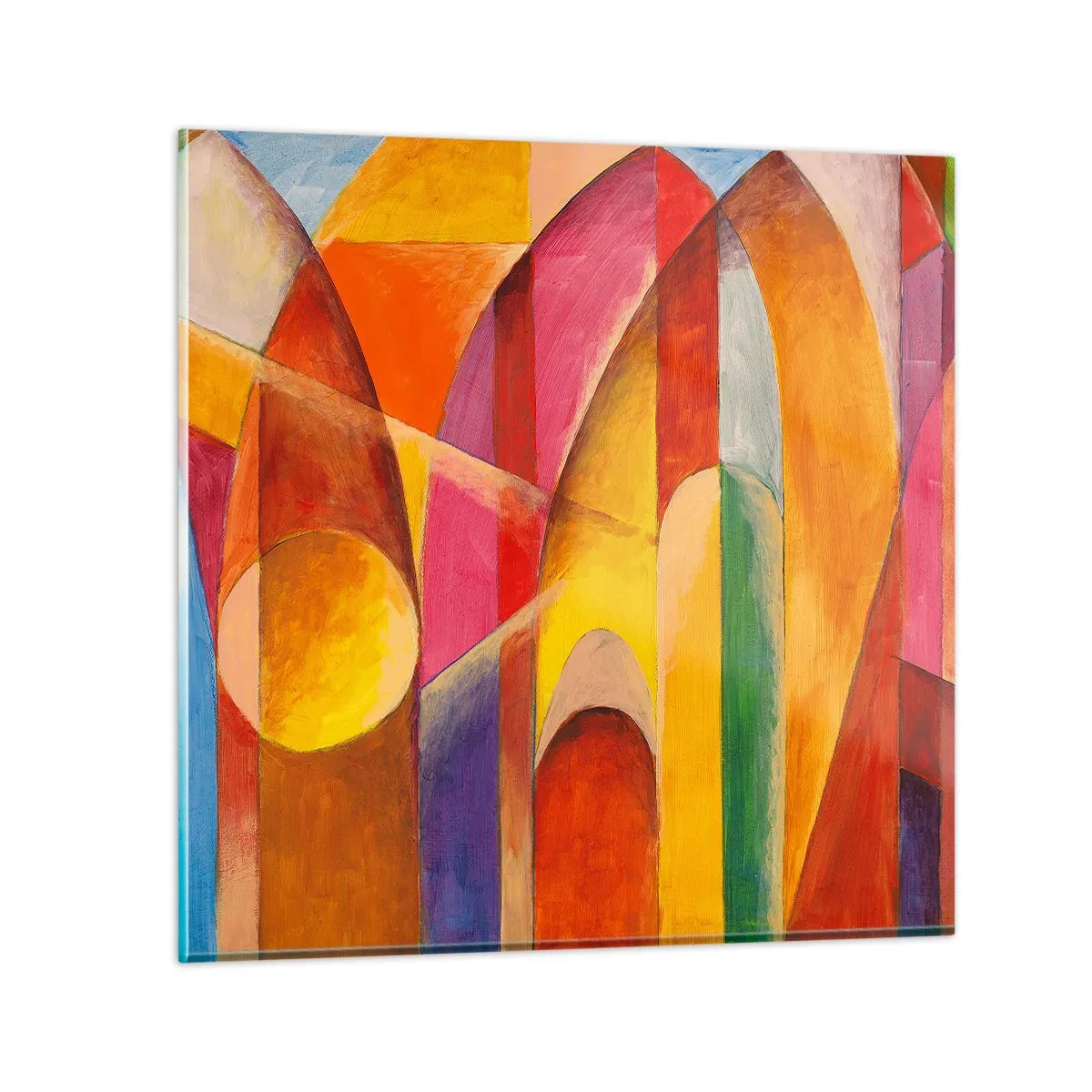 Cuadro sobre vidrio - Impresiones sobre Vidrio - Catedral del sol - 30x30 cm