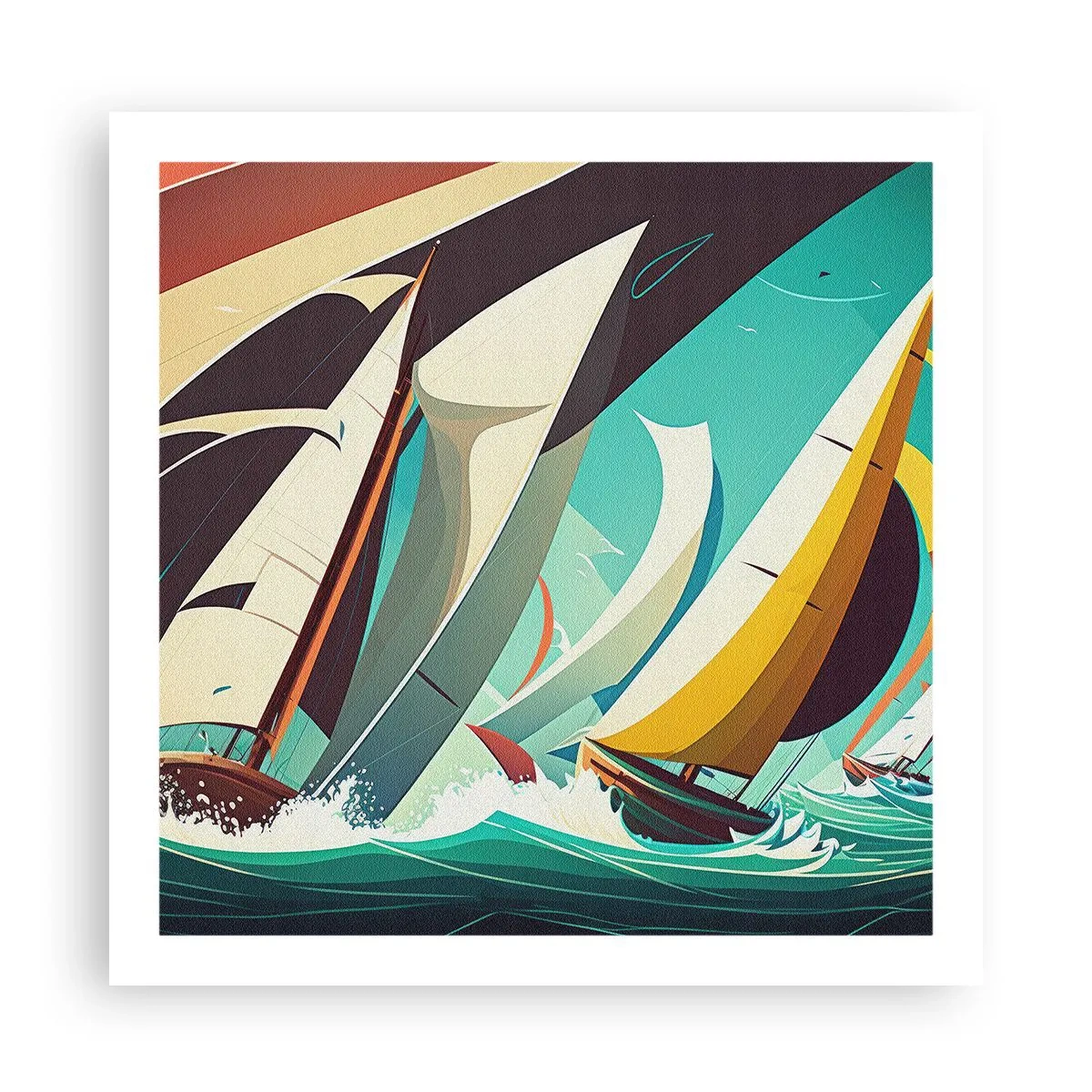 Póster - Afrontar los elementos - 60x60 cm