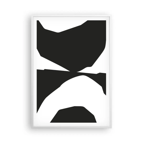 Póster en marco blanco - Positivo-negativo - 70x100 cm
