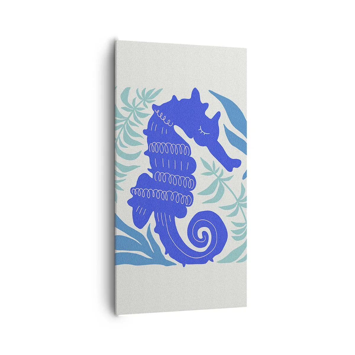 Cuadro sobre lienzo - Impresión de Imagen - En una pradera submarina - 65x120 cm