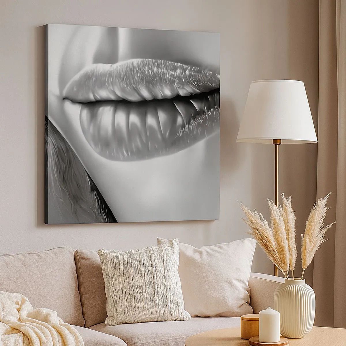 Cuadro sobre lienzo - Impresión de Imagen - Sé lo que estás pensando... - 30x30 cm