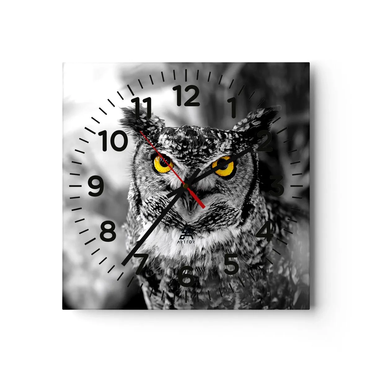 Reloj de pared - Reloj de vidrio - Nada se puede ocultar - 30x30 cm