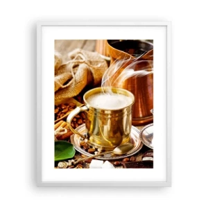 Póster en marco blanco - Que tengas un buen día - 40x50 cm