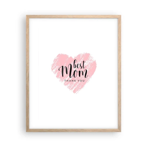 Póster en marco roble claro - En cualquier momento de tu vida - 40x50 cm