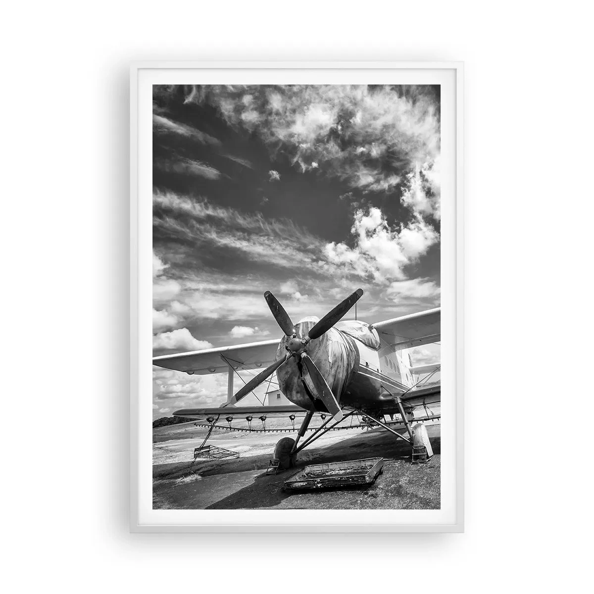 Póster en marco blanco - No puedo esperar - 70x100 cm