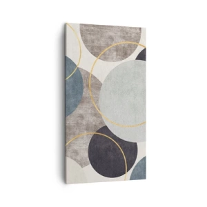 Cuadro sobre lienzo - Impresión de Imagen - Círculo tras círculo - 45x80 cm