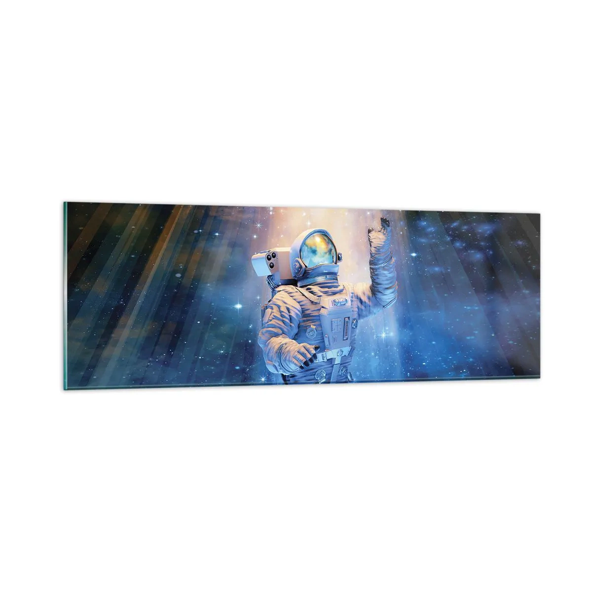 Cuadro sobre vidrio - Impresiones sobre Vidrio - El descubrimiento - 90x30 cm