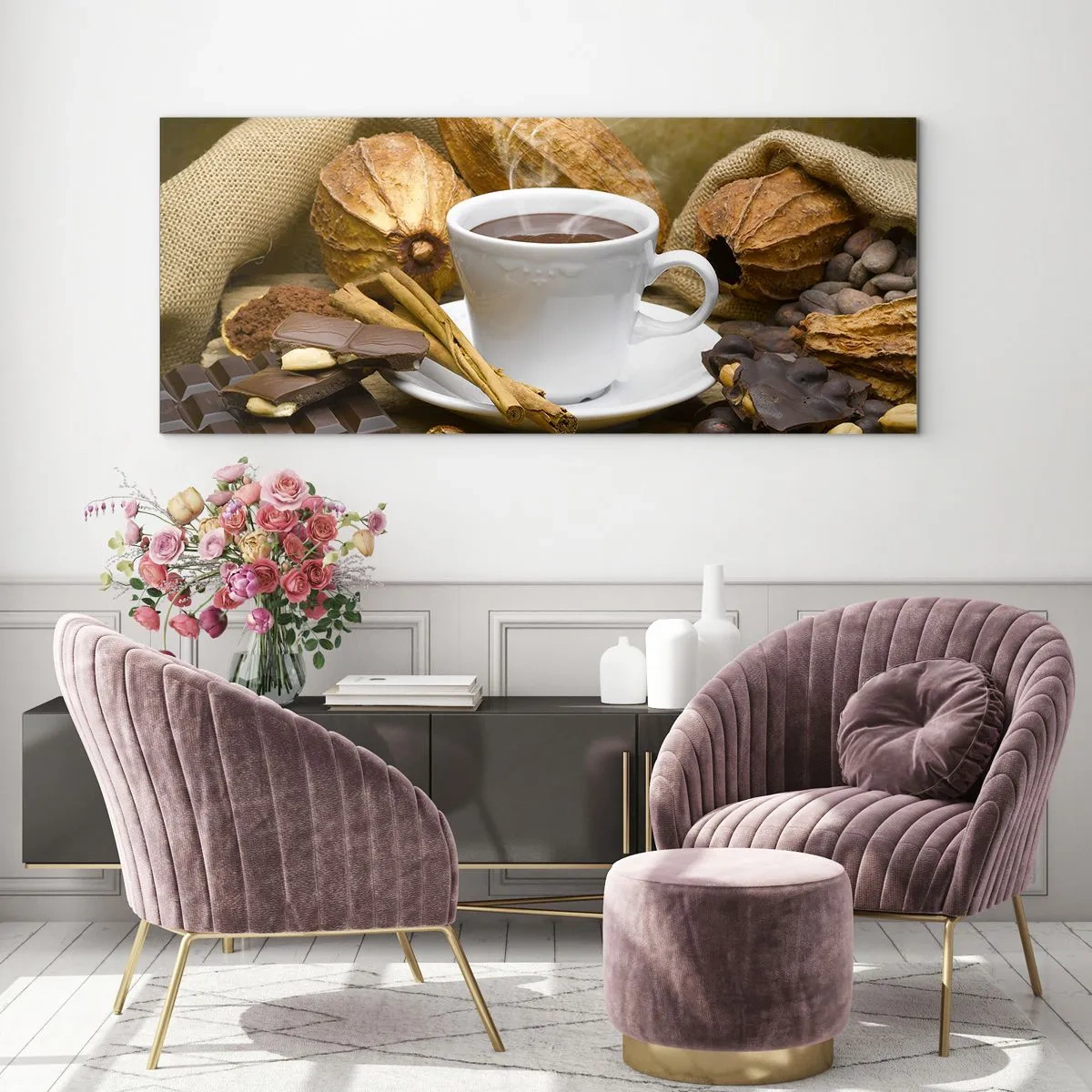 Cuadro sobre vidrio - Impresiones sobre Vidrio - Para los que buscan emociones - 100x40 cm