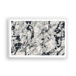 Póster en marco blanco - La interpenetración de los opuestos - 91x61 cm