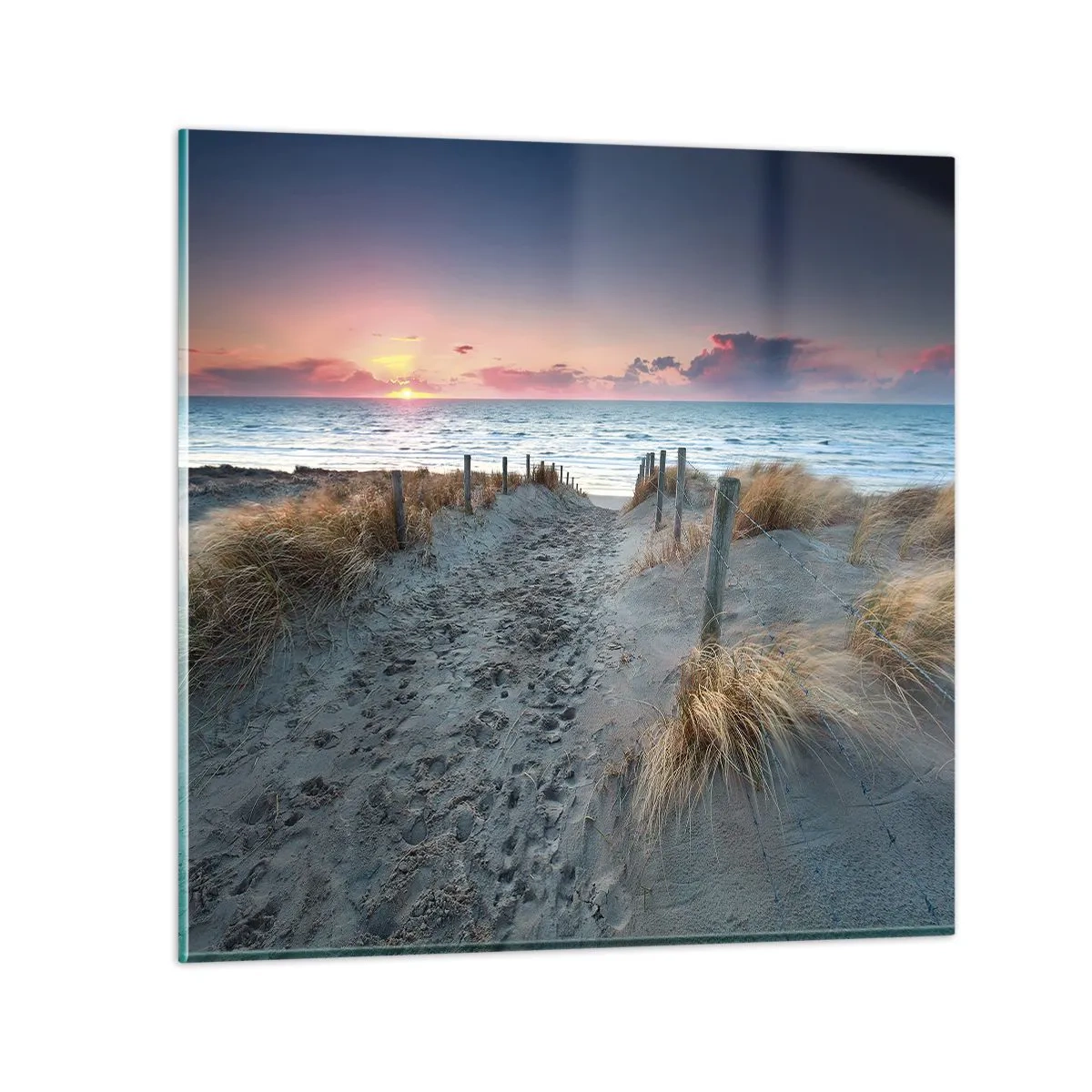 Cuadro sobre vidrio - Impresiones sobre Vidrio - Se derramó un arco iris de luminosidad.... - 70x70 cm