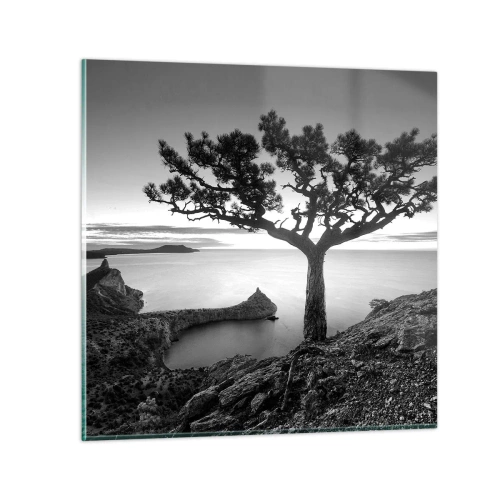 Cuadro sobre vidrio - Impresiones sobre Vidrio - Calma hasta el horizonte - 40x40 cm