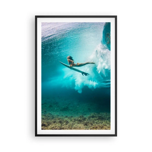 Póster en marco negro - Mundo submarino - 61x91 cm