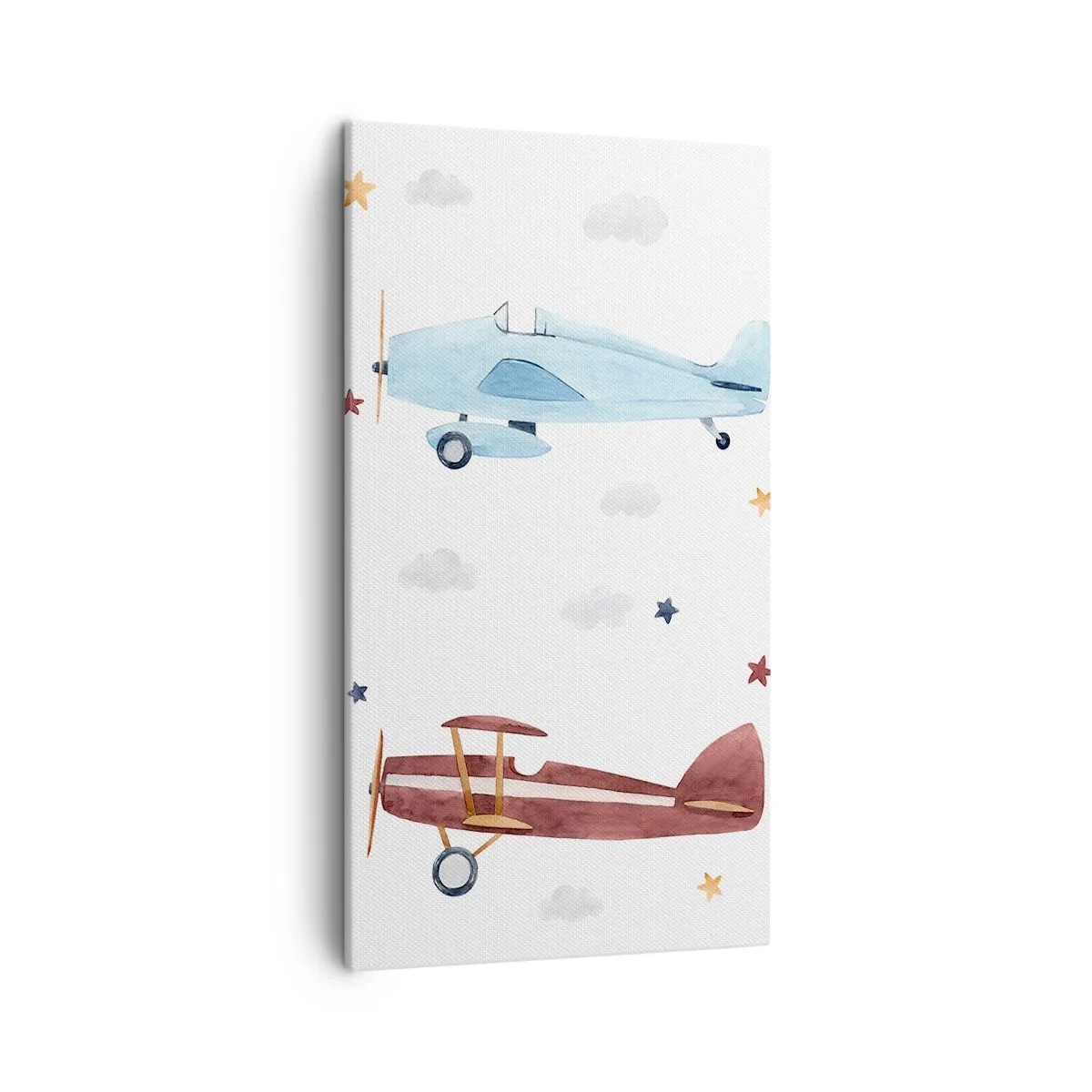 Cuadro sobre lienzo - Impresión de Imagen - ¡Piloto, estamos esperando! - 45x80 cm