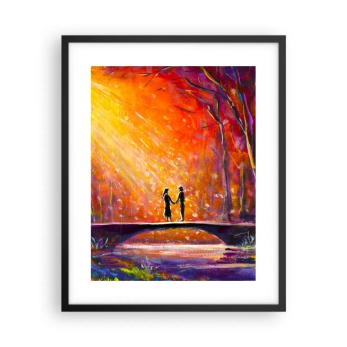 Póster en marco negro - El cielo también los ama - 40x50 cm